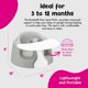 thumbnail image 3 of Asiento para bebé Bumbo Soft Foam Plus+ con bandeja, Monsoon, 3 of 7