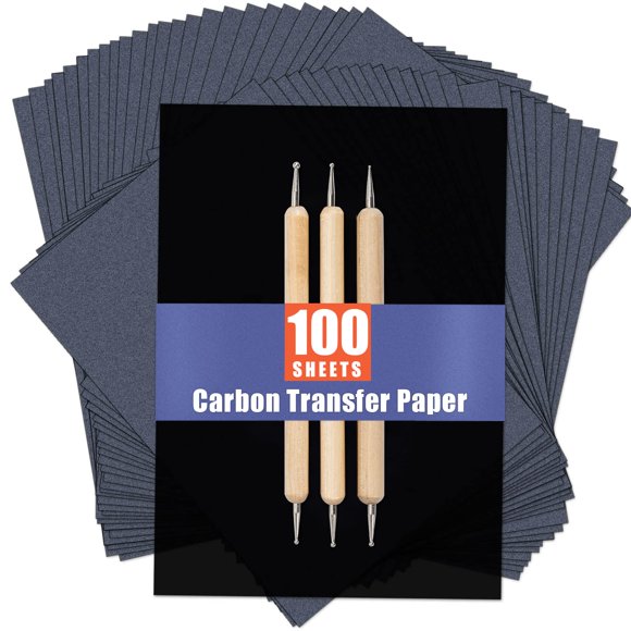 Papel Carbónico PSLER 100 Hojas + 3 Estiletes