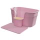 thumbnail image 1 of Bandeja De Arena Para Mascotas Con Parte Superior Abierta Y Lavabo De Arena Para Gatos De Lado Alto, Caja De Arena Resistente Para Gatos, Color Rosa Con Tablero De Pedales, 1 of 5