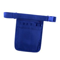 Magideal - Riñonera De Enfermera, Bolsa Organizadora De Enfermería Con Varios Compartimentos, Ajustable, Práctica, Riñonera De Enfermera, Cinturón Organizador De Azul