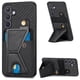 thumbnail image 2 of Funda Resistente para Samsung Galaxy S24 Plus con Tarjetero y Soporte, Diseño Magnético Negro, 2 of 5