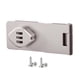 thumbnail image 4 of Cerradura De Puerta De Gabinete Con Tornillos, Cerradura De Cajón Para Puerta De Granero, Baño, Puertas Pequeñas, Plateado, 4,5 Pulgadas, 4 of 5