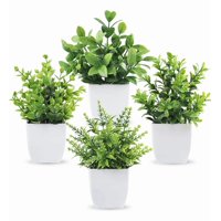 Genérico - Plantas Artificiales Norplat 4 Uds Macetas