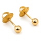 thumbnail image 2 of Aros Bolita 3mm N1 Oro 18k 0.50 Gr Bebé Hipoalergénico #1, 2 of 3