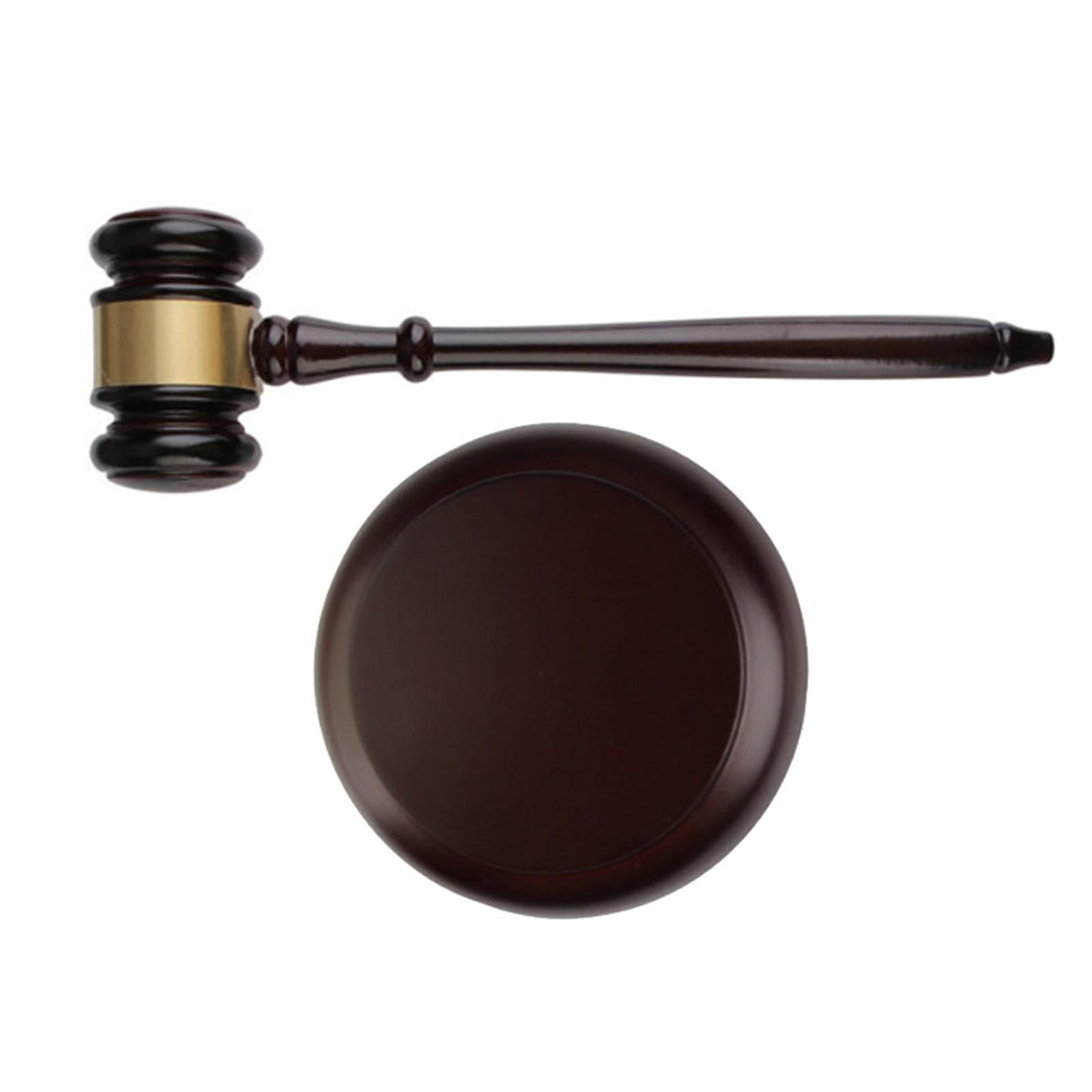 Bothyi - Martillo De Juguete Hecho A Mano, Regalos Artesanales Únicos, Juguetes De Madera Para Subasta De Justicia Con Base