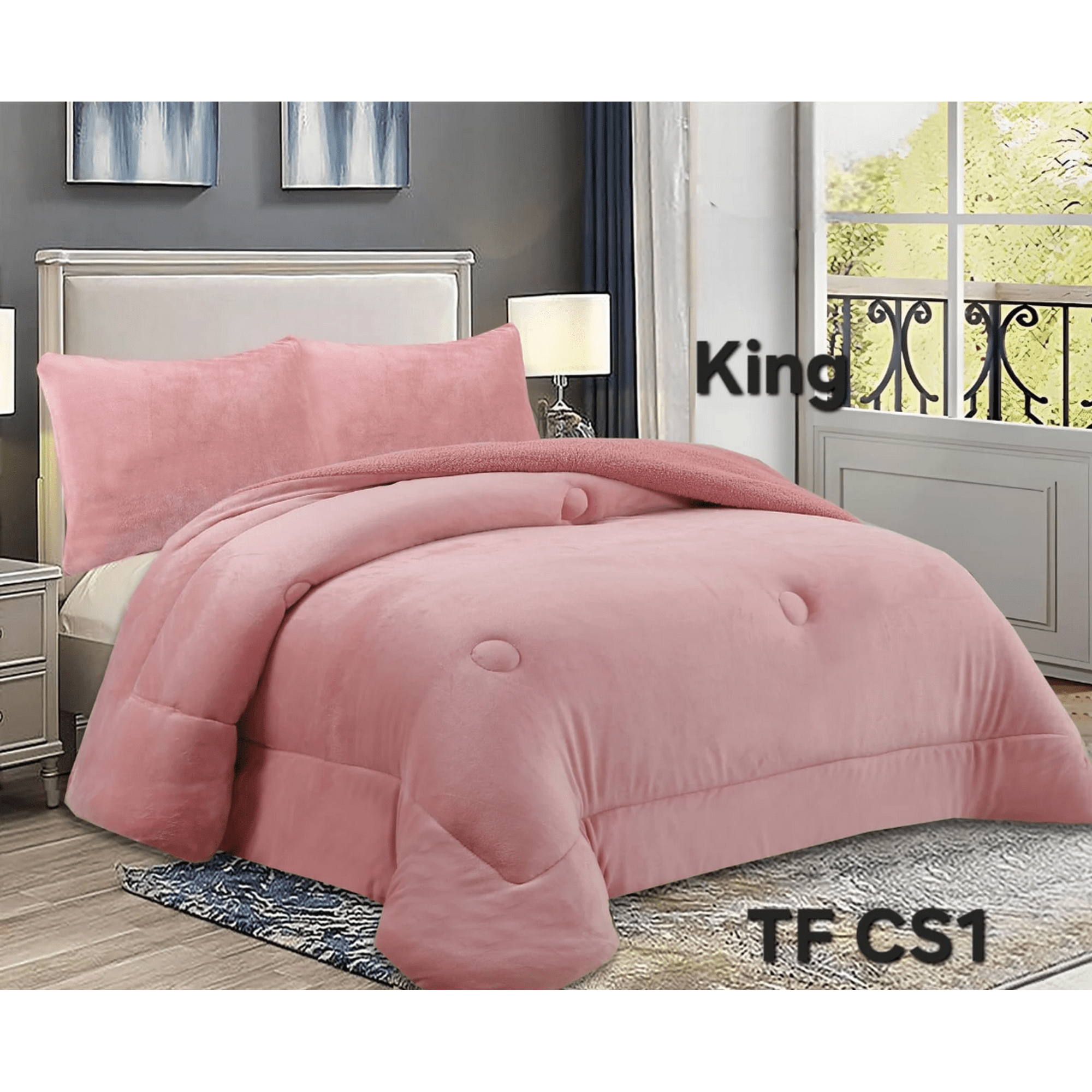 Mundo Shopping - Cobertor De Invierno Plush Liso Tamaño King