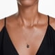 thumbnail image 5 of Collar con colgante de cisne de Swarovski con cristales negros en oro rosa, 5 of 5