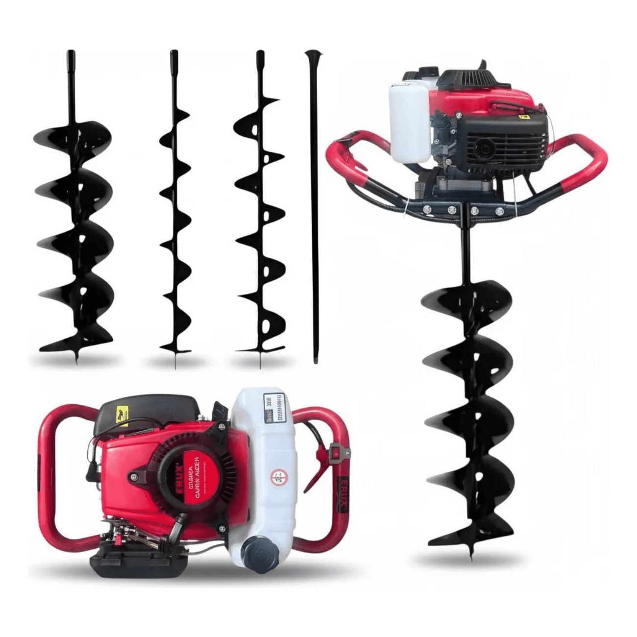 Erux - Barreno, Ahoyador A Gasolina Profesional, 85cc