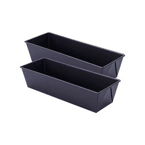 Importclick - Pack 2 Moldes Rectangular Queques Pan Antiadherente 30 Cm