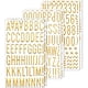 thumbnail image 1 of Phinus 6 Sheet 3D Gold Puffy Letter and Number Stickers, 1 Inch, 1 of 3