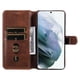 thumbnail image 2 of Funda Billetera para Samsung Galaxy S22 Ultra con Porta Tarjetas y Soporte Ajustable Marrón, 2 of 6