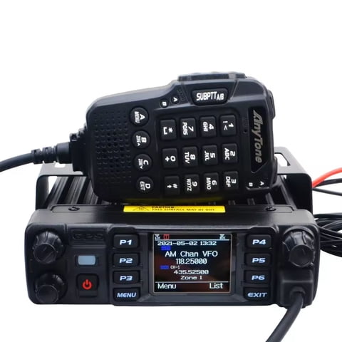 Anytone At-D578Uv Pro - Radio Móvil Tri-Banda Vhf/Uhf/Dmr De 55W Con Pantalla Tft Color 1.77"", Gps Integrado Y 500,000 Contactos Digitales