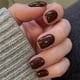 thumbnail image 1 of Uñas Press-on Adhesivas Largo Medio Redondeada 24pcs Postizas Reutilizable Marron Oscuro, 1 of 8