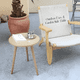thumbnail image 3 of Mesa Centro Minimalista Madera Redonda Decorativa 50 Cm #3, 3 of 3