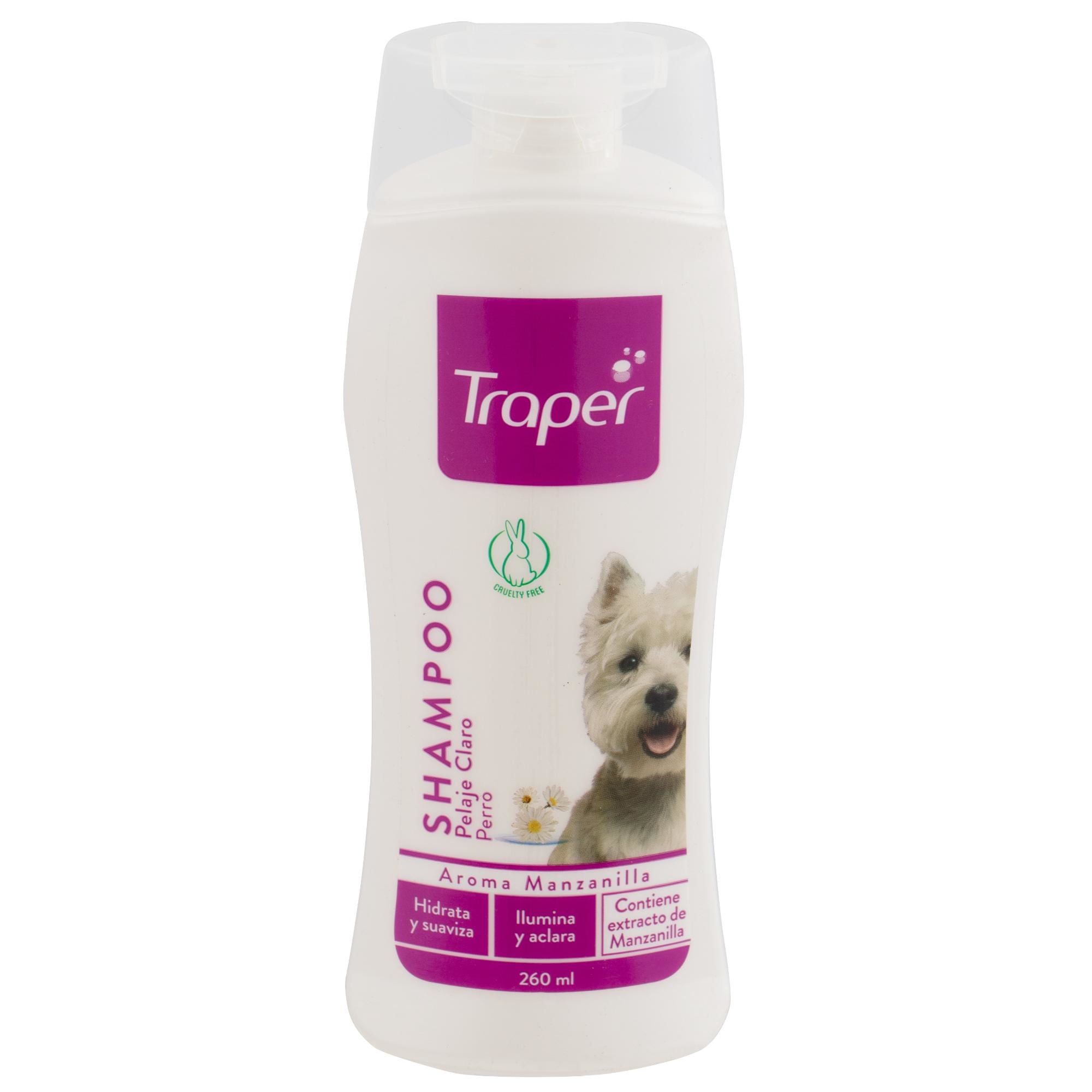 Traper - Shampoo Para Perro Pelaje Claro Aroma Durazno