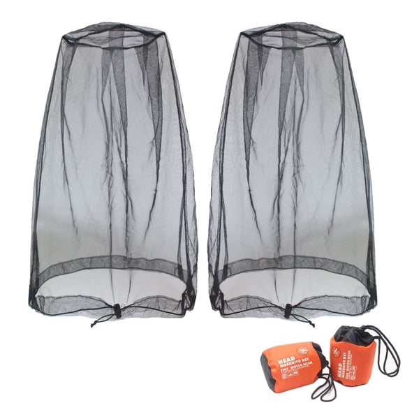 Red para Cabeza contra Mosquitos Benvo 2 piezas Negra con Bolsas de Transporte