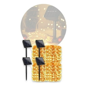 Genérico - Pack X4 Luces Guirnalda Led Hada Solar 10M Luces Led Hadas