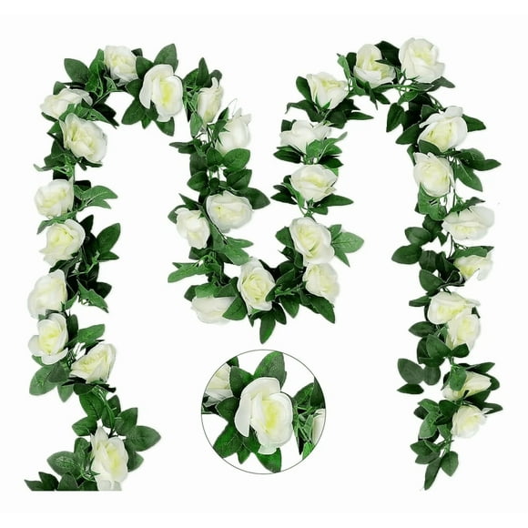 Flores artificiales 10 pzs rosas enredadera