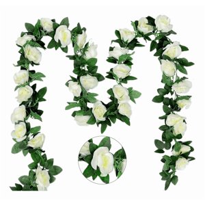 Genérico - Flores Artificiales 10 Pzs Rosas Enredadera