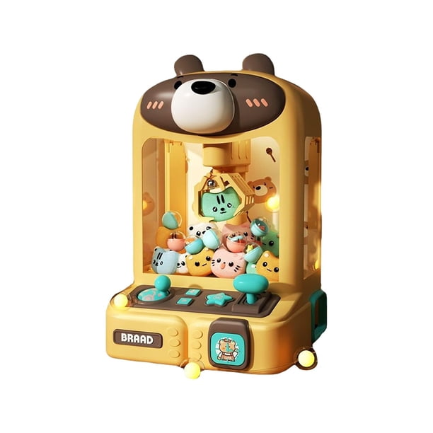 Máquina de para , mini máquinas expendedoras Arcade Candy Capsule Claw Game Prizes Toy, pequeños juguetes electrónicos para el hogar, , Osa Oso
