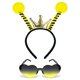 thumbnail image 1 of Diadema Dolkoic Reina Abeja con Antena y Gafas de Corazón y Corona, 1 of 8