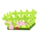 thumbnail image 2 of Cesta De Pascua, Cesta Verde, Caza De Huevos Para Ni?os, Regalo, Decoración Del Hogar, Conejo Rosa, 2 of 5
