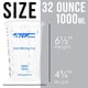 thumbnail image 3 of Vasos para mezclar desechables, flexibles, transparentes, de plástico graduado, 1000 ml, 3 of 5
