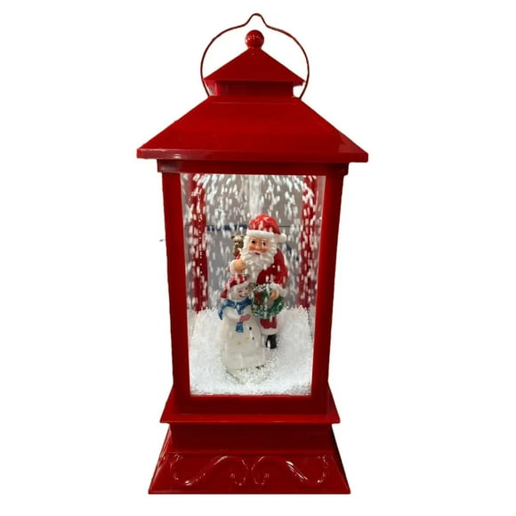 Pequeño faro nevado, adorno de navidad para tu hogar