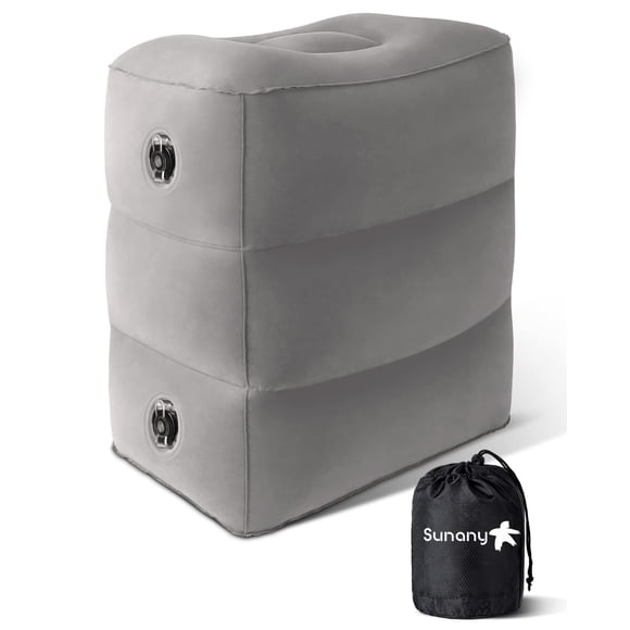 Almohada inflable para reposapiés Sunany para viajes, niños y adultos
