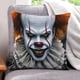 thumbnail image 1 of Payaso Pennywise Fundas de almohada de terciopelo con tema, regalos de funda de almohada, decoración para el hogar, cojín de lanzar, regalo de cumpleaños para fans y parejas.56*56cm., 1 of 6