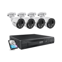 Sistema De Cámara De Seguridad Zosi De 5 Mp, 8 Canales, Poe Con Cable Y Disco Duro De 1 Tb