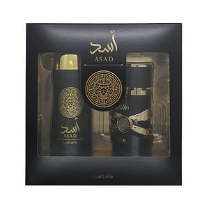 Set Lattafa Hombre Asad Edp 100 Ml + Deo Spray 200 Ml Set 2 Cps