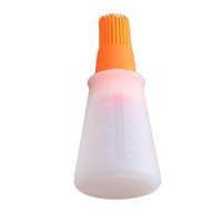 Disparo - Recipiente Flexible Con Brocha De Salsa Silicona Naranja