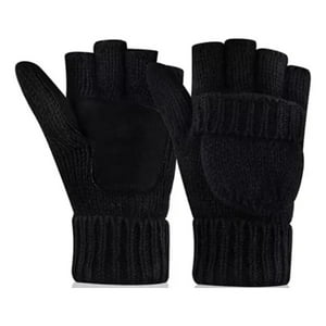 Mercado Ideas - Guantes Térmicos De Invierno Sin Dedos Convertibles Unisex Adulto