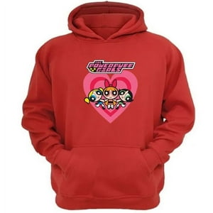 Genérico - Polerón Canguro Niñas Superpoderes Rojo Talla Xl Unisex