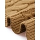 thumbnail image 5 of INSPIRE CHIC Cardigans de punto para mujer con frente abierto, botones, manga larga, casual de otoño, suéter de punto trenzado con bolsillos L Caramelo, 5 of 6