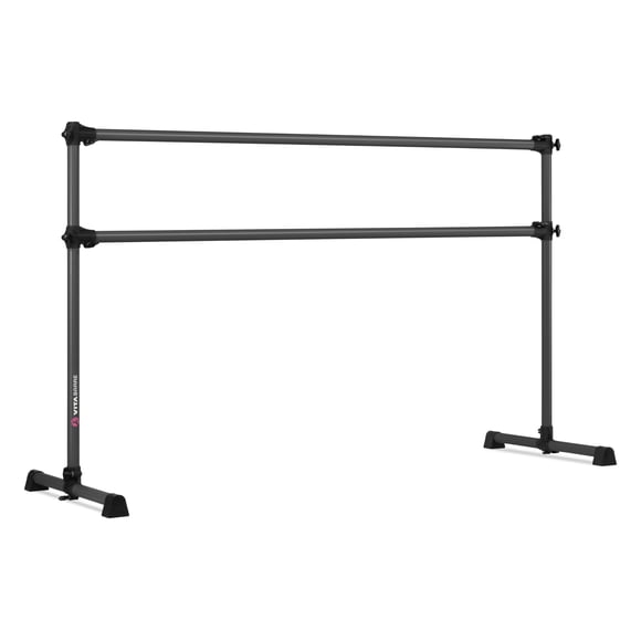 Barra de ballet Vita Vibe 213 cm ajustable gris, fabricada en EE. UU.