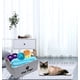 thumbnail image 2 of Caja de fieltro para juguetes de mascotas, ideal para guardar juguetes, accesorios y suministros - Gato - Gris claro, 2 of 5