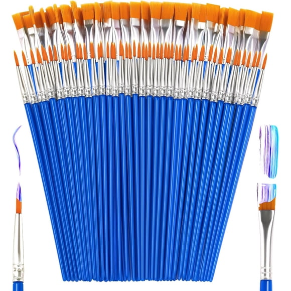Pinceles para pintar ZRLEI, 110 piezas de nylon