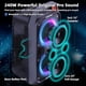 thumbnail image 2 of Altavoz Bluetooth Foxdawn portátil de 240 W con espectáculo de luces LED, 2 of 7