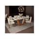 thumbnail image 3 of Juego Comedor Dalila 6 Sillas Blanco - Café, 3 of 6