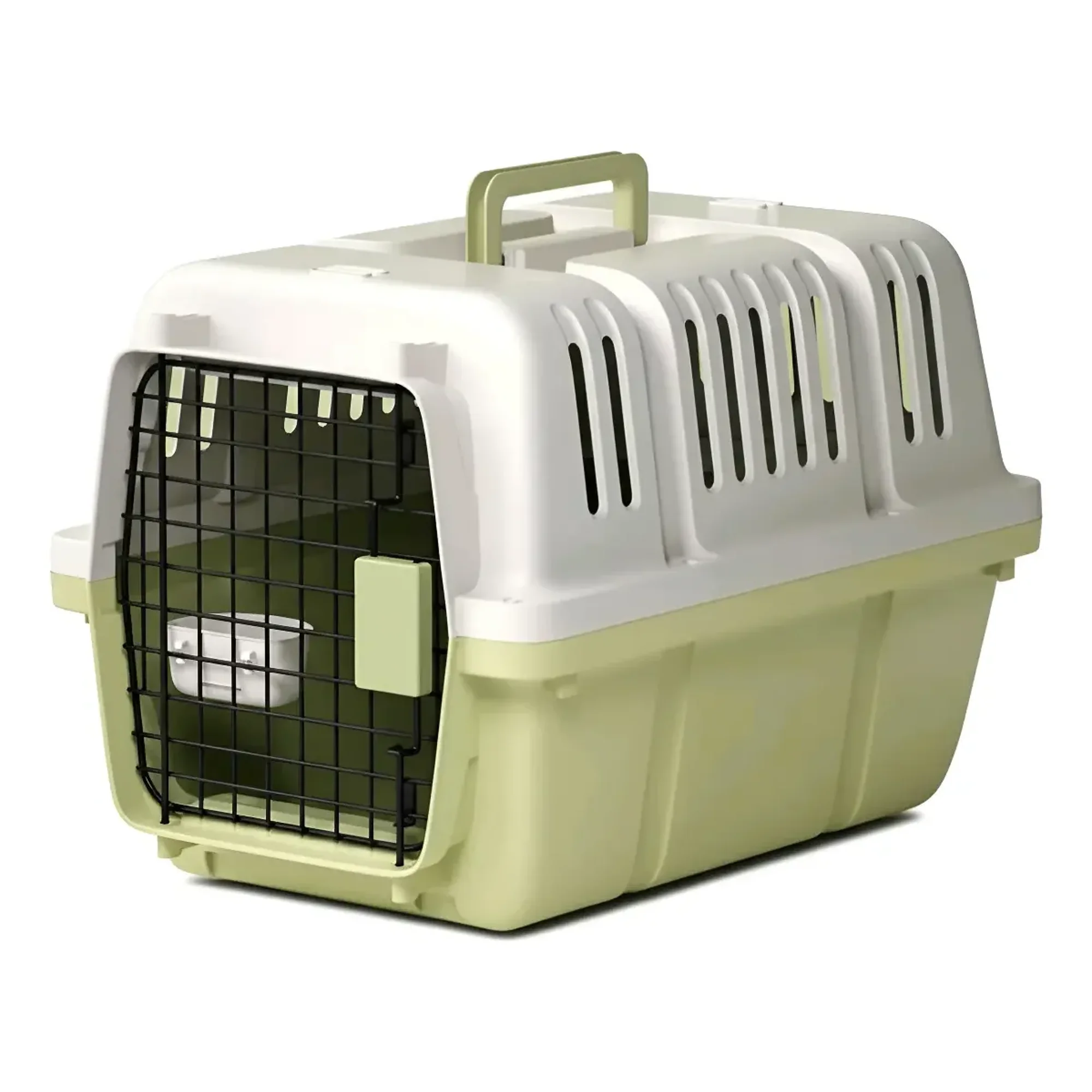 Canil Transportadora Gatos Perros Mascotas Verde