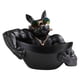 thumbnail image 5 of Resina Bulldog Fuerte Brazo Estatuilla Caja De Almacenamiento Snack Candy Dish Negro, 5 of 5