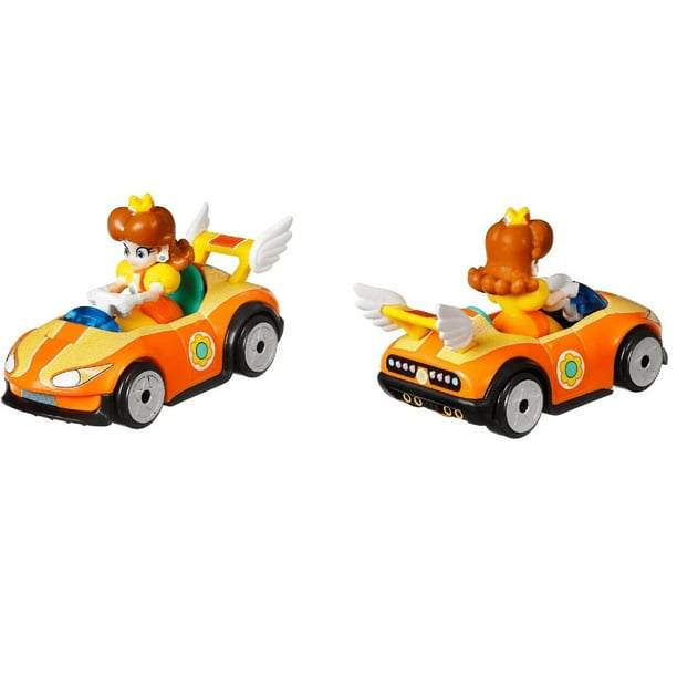 Hot Wheels Vehículo Mario Kart - Princesa Daisy naranja | Lider