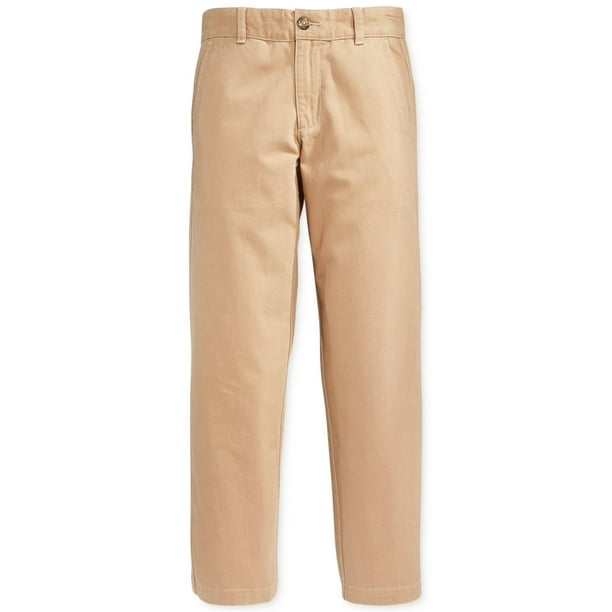Pantalón Tommy Hilfiger Academy Chino para niños, color caqui dorado, talla 3
