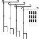 thumbnail image 1 of Soporte para Bandera de Jardín Silintion Juego de 4 Piezas 13.5" de Ancho Metal, 1 of 7