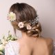 thumbnail image 3 of 12 piezas de clips de flores para el cabello, flores falsas para el cabello, accesorios de flores para el cabello para mujeres y niñas, rosa blanco, 3 of 7