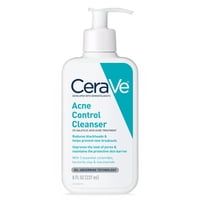 Cerave Limpiador Facial Para El Acné Limpiador Para El Acné Con Ácido Salicílico Y Arcilla Purificante Para Piel Grasa, 8 Fl Oz