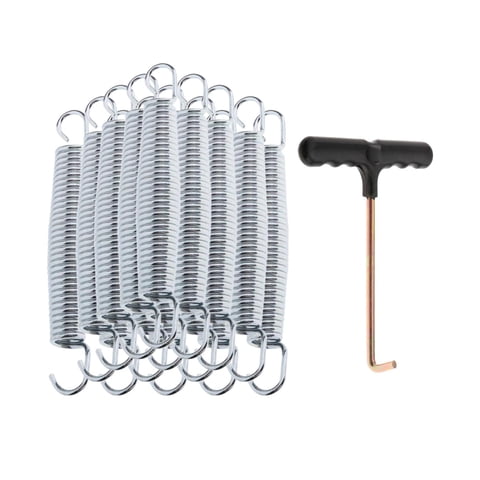 Ioensy - Muelles De Trampolín Para Exteriores, Repuesto De Piezas De Trampolín Resistentes, Resorte De 16Cm, 15 Uds.