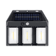 thumbnail image 1 of Lampara Aplique Solar Led Farol Pared para Exterior negro 3 focos, 1 of 5